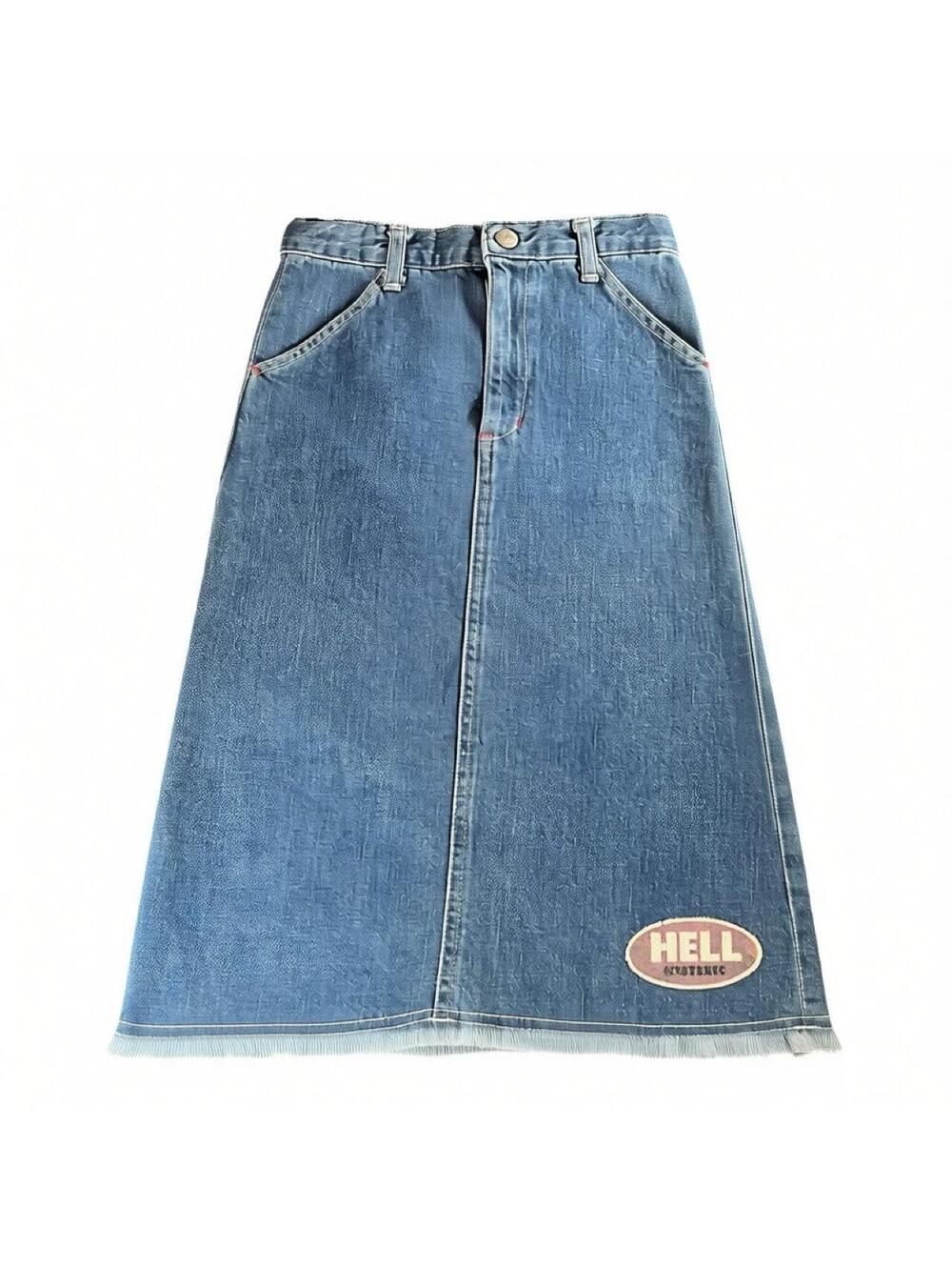 Vintage Hysteric Glamour Hell Denim Midi Skirt